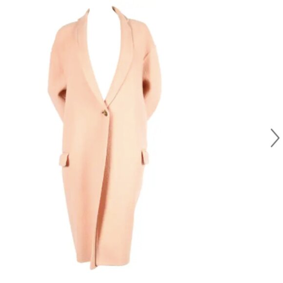 Celine Paris 100% Cashmere Blush Kim Kardashian Runway Coat, S/M - Picture 13 of 13